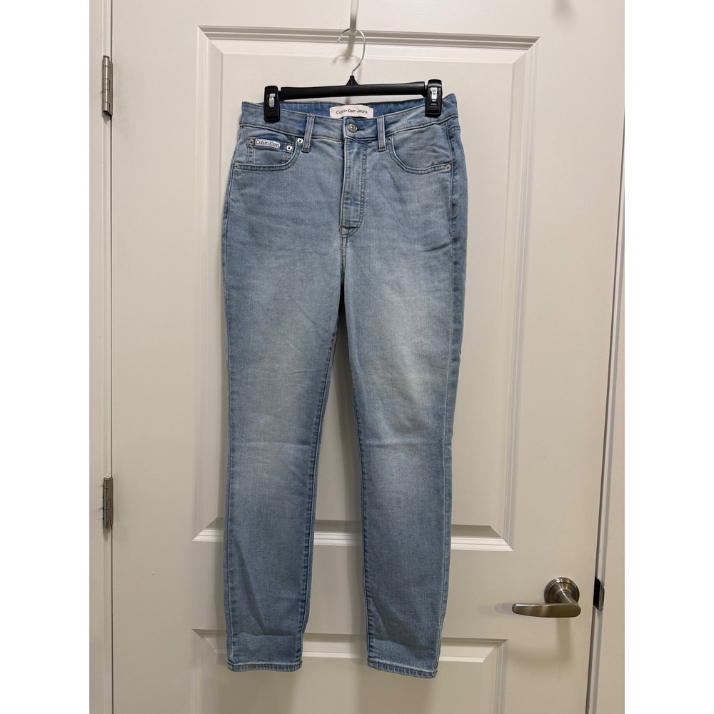 Calvin Klein Jeans Womens 29 High Rise Skinny Light Wash Blue Denim 2631